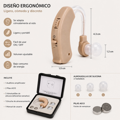 Sonic Ear: Audífono Amplificador para sordos