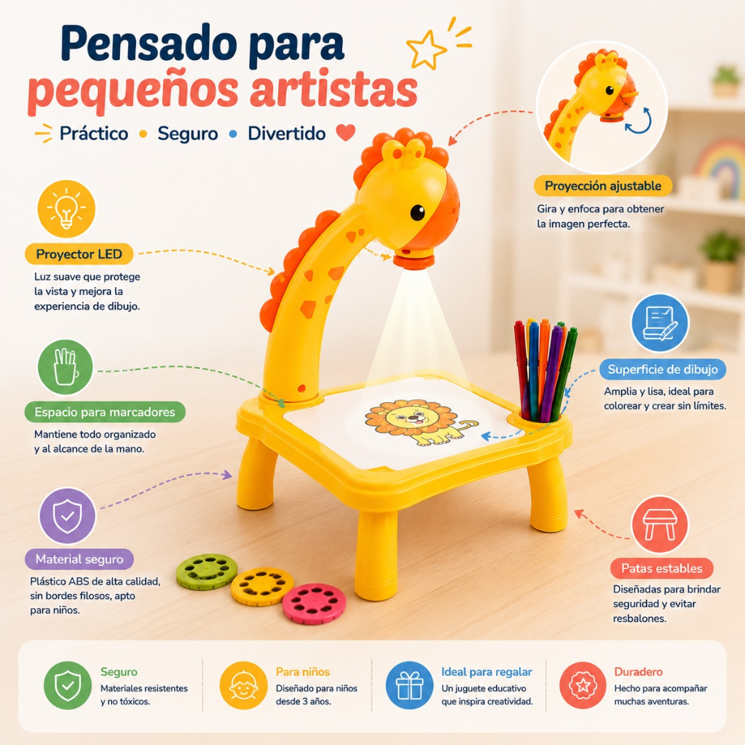 Proyector de dibujo para niños: creatividad sin límites