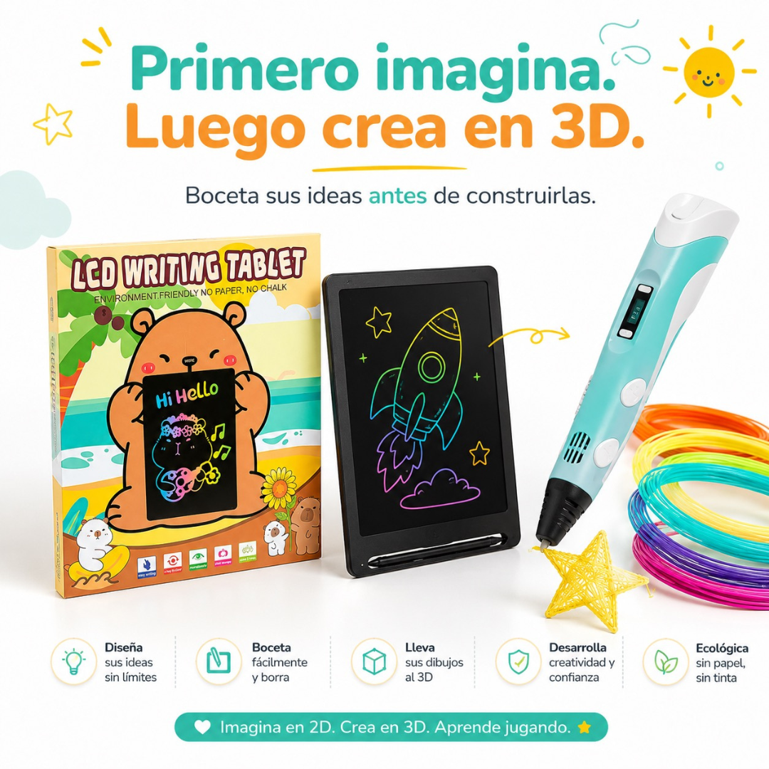 Tablero LCD para dibujar y escribir