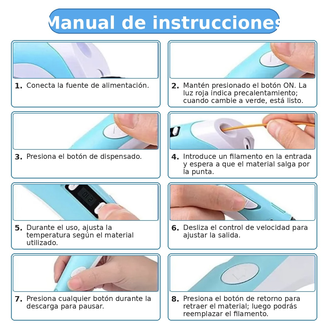 Creatividad sin limites con el Lápiz de Dibujo en 3D